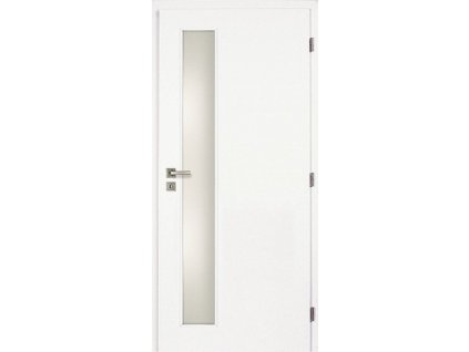 Bílé dveře DOORNITE Vertika sklo 80 cm