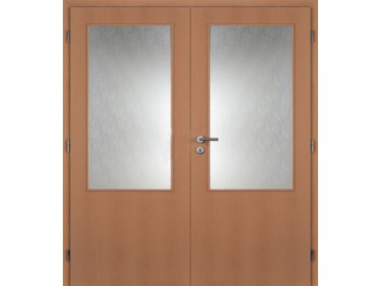 Vnitřní dveře folie 185 cm MASONITE sklo 2/3 dvoukřídlé