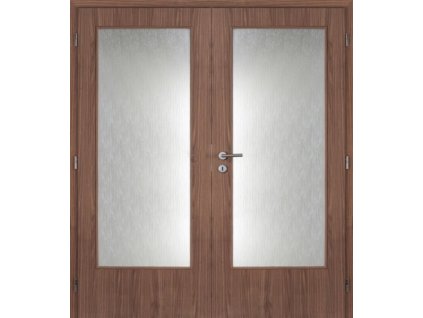 Masonite dveře interierové 165 cm sklo 3/4 dvoukřídlé DTD