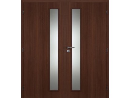13093 interierove dvere masonite kasirovane 125 cm vertika sklo dvoukridle