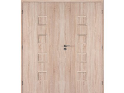 MASONITE dveře interiérové 125 cm folie QUADRA dvoukřídlé