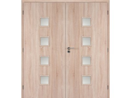 13249 masonite dvere vnitrni 145 cm quadra sklo dvoukridle