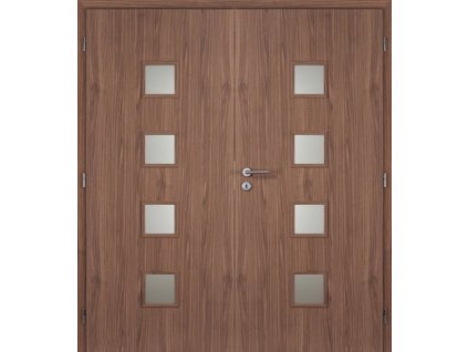 MASONITE dveře vnitřní 180 cm QUADRA sklo dvoukřídlé