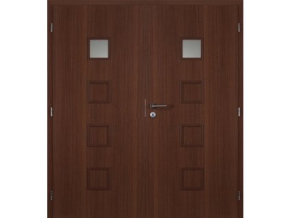 Dveře MASONITE interiérové 145 cm QUADRA 1 dvoukřídlé