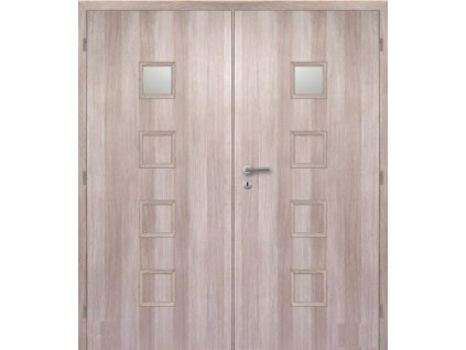 Dveře MASONITE interiérové 180 cm QUADRA 1 dvoukřídlé