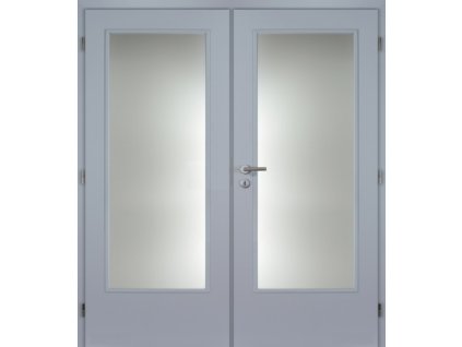 Masonite dveře interierové 185 cm sklo 3/4 dvoukřídlé DTD laminované