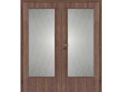 Masonite dveře interierové 125 cm sklo 3/4 dvoukřídlé DTD laminované