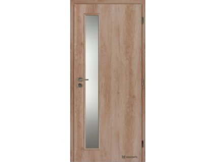 Interiérové dveře MASONITE laminované 80 cm VERTIKA sklo