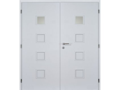 Dveře MASONITE interiérové 165 cm QUADRA 1 dvoukřídlé laminované