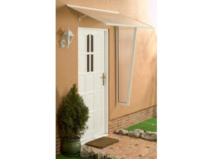 Vchodová stříška LanitPlast MELES bílá 1,2 x 0,85 m