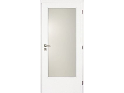 DOORNITE bílé dveře interiérové 60 cm sklo 3/4 DTD