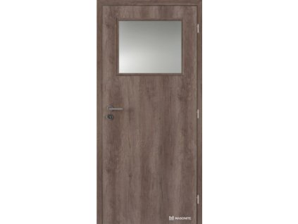 DOORNITE Protipožární dveře 90 cm 1/3 sklo laminované EW60