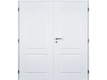 Vnitřní dveře bílé pórové Masonite 125 cm Claudius dvoukřídlé