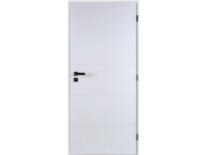 Protipožární dveře bílé profilované Quatro 90 cm Masonite