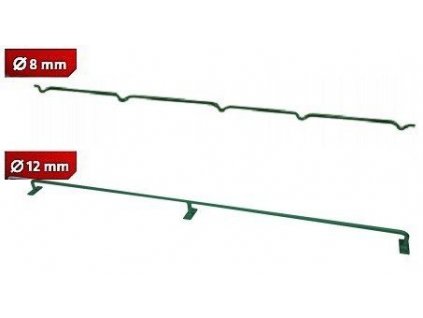 Konzole k uchycení pletiva 12 mm Zn + PVC výška 180 cm Pilecký