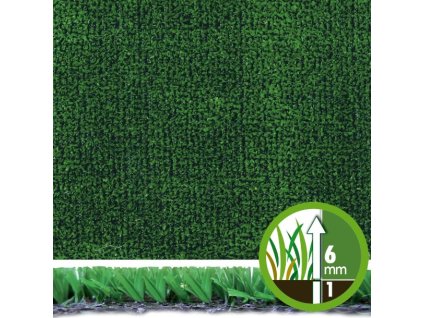 Trávník umělý (v. 7 mm) tráva STANDARD GREEN 2 x 25 m