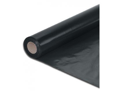 Separační fólie černá ochranná LDPE 4 x 25 m polorukáv 100 mikronů