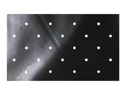 Folie na záhony proti plevelů PE 40 µm DOT COVER 1,5 x 5 m černá
