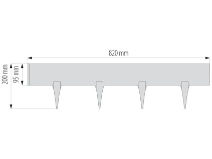 Palisáda Gardenplast antracit