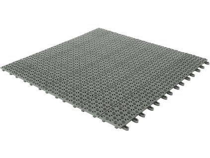 Plastová dlažba šedá 55 x 55 x 1 cm podlahová krytina Multiplate
