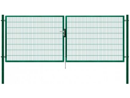 Dvoukřídlá zahradní brána PILOFOR SUPER zelená 4090 x 980 mm FAB