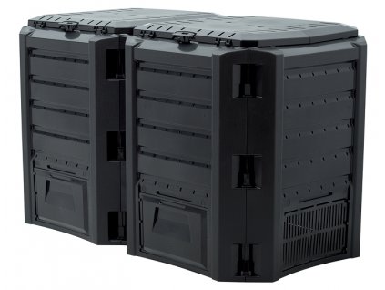 Kompostér Module Compogreen 800 l v černé barvě.