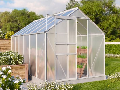 Skleník VITAVIA TARGET 7500 PC 4 mm stříbrný