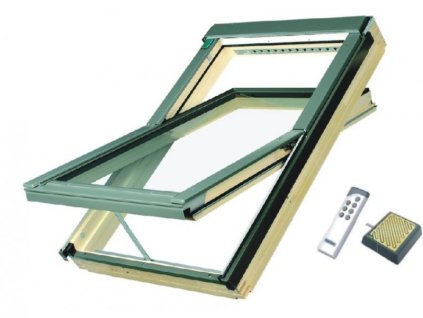 2764 stresni okno drevene fakro elektricke 66 x 98 cm ftp v u3 z wave