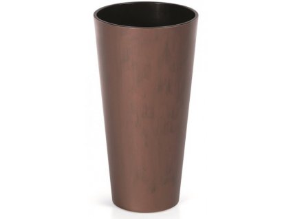 31327 plastovy kvetinac tubus slim corten 15 cm