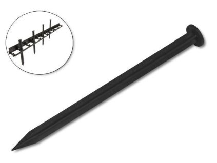 Kotvící kolík PVC 200 x 15 mm pro neviditelný obrubník