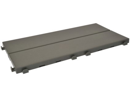 Plastová dlažba šedá 18,6 x 37,7 x 1,65 cm podlahová krytina Easyplate