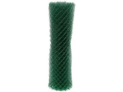 Poplastované pletivo 125 cm x 15 m s napínacím drátem (oko 55mm) PILECKÝ