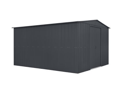 Kovový zahradní domek GLOBEL 1012 se střešním oknem antracit