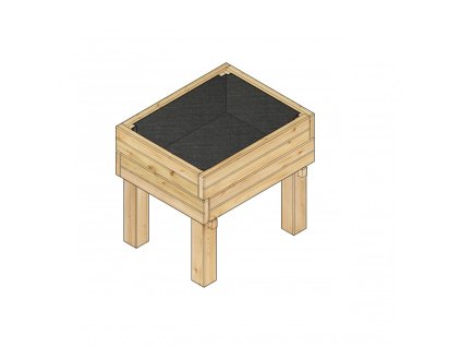 Vyvýšený záhon LANITPLAST POTTING3 50x40x45 cm hnědý