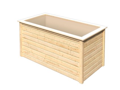 Vyvýšený záhon KARIBU HOCHBEET 192 173x89x82 cm hnědý natur