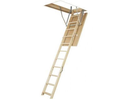 Půdní schody FAKRO LWS Smart 70 x 120 cm (3-dílné/280 cm) zateplené