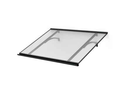 Vchodová stříška LanitPlast MELES antracit 1,6 x 0,85 m