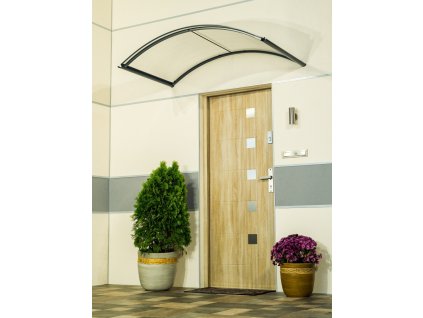 Vchodová stříška LanitPlast ARCUS antracit 1,60 x 0,90 m