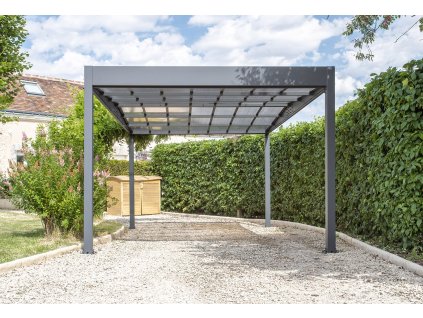 Carport TRIGANO JARDIN LIBECCIO kovový přístřešek 316 x 502 x 234