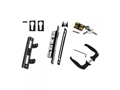 set prislusenstvi ideal universal pro dvoukridle brany ideal ii a solid antracit