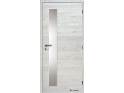 Dveře interiérové Vertika sklo 60 cm CPL laminát Deluxe DTD DOORNITE