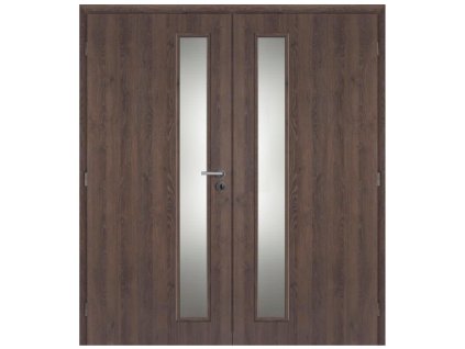 Dveře interiérové Vertika sklo 185 cm CPL laminát Deluxe DTD DOORNITE