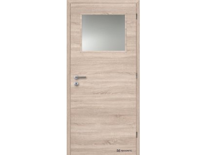 Dveře interiérové 1/3 sklo 70 cm CPL laminát Deluxe DTD DOORNITE