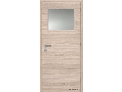 Dveře interiérové 1/3 sklo 70 cm CPL laminát Deluxe MASONITE