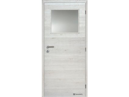 Dveře interiérové 1/3 sklo 80 cm CPL laminát Deluxe DTD DOORNITE