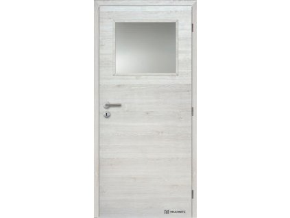 Dveře interiérové 1/3 sklo 80 cm CPL laminát Deluxe MASONITE