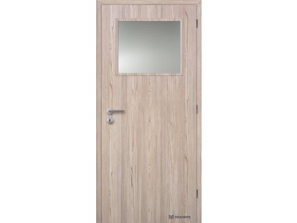 Dveře interiérové 1/3 sklo 90 cm CPL laminát Deluxe DTD DOORNITE