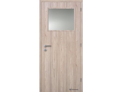 Dveře interiérové 1/3 sklo 90 cm CPL laminát Deluxe MASONITE