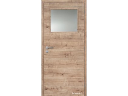 Dveře interiérové 1/3 sklo 100 cm CPL laminát Deluxe MASONITE
