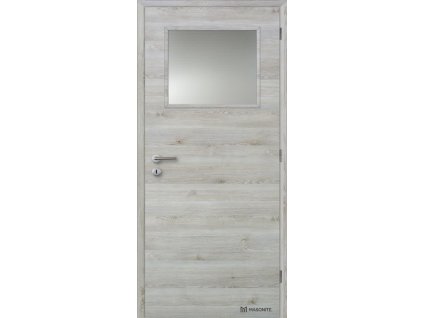 Dveře interiérové 1/3 sklo 110 cm CPL laminát Deluxe DTD DOORNITE